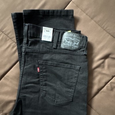 Levi's 511 500 Series Men's Black Slim Fit Denim Jeans Size 42 Mid Rise