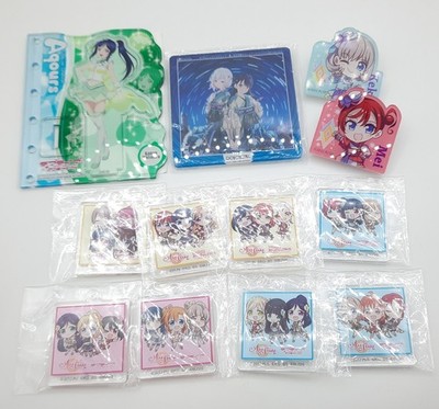 Love Live All Stars Kanan Mei Keke lot of 12 acrylic stands clips keychains set