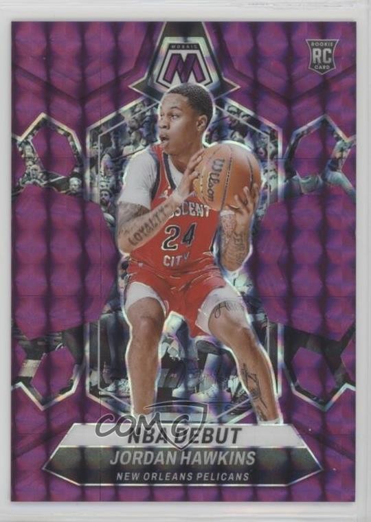 2023-24 Panini Mosaic NBA Debut Purple Prizm 98/99 Jordan Hawkins Rookie RC 1k4m