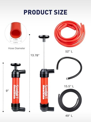  - Fluid Transfer Pump Automotive, Oil Transfer Pump, Hand Pump Siphon, Multi 