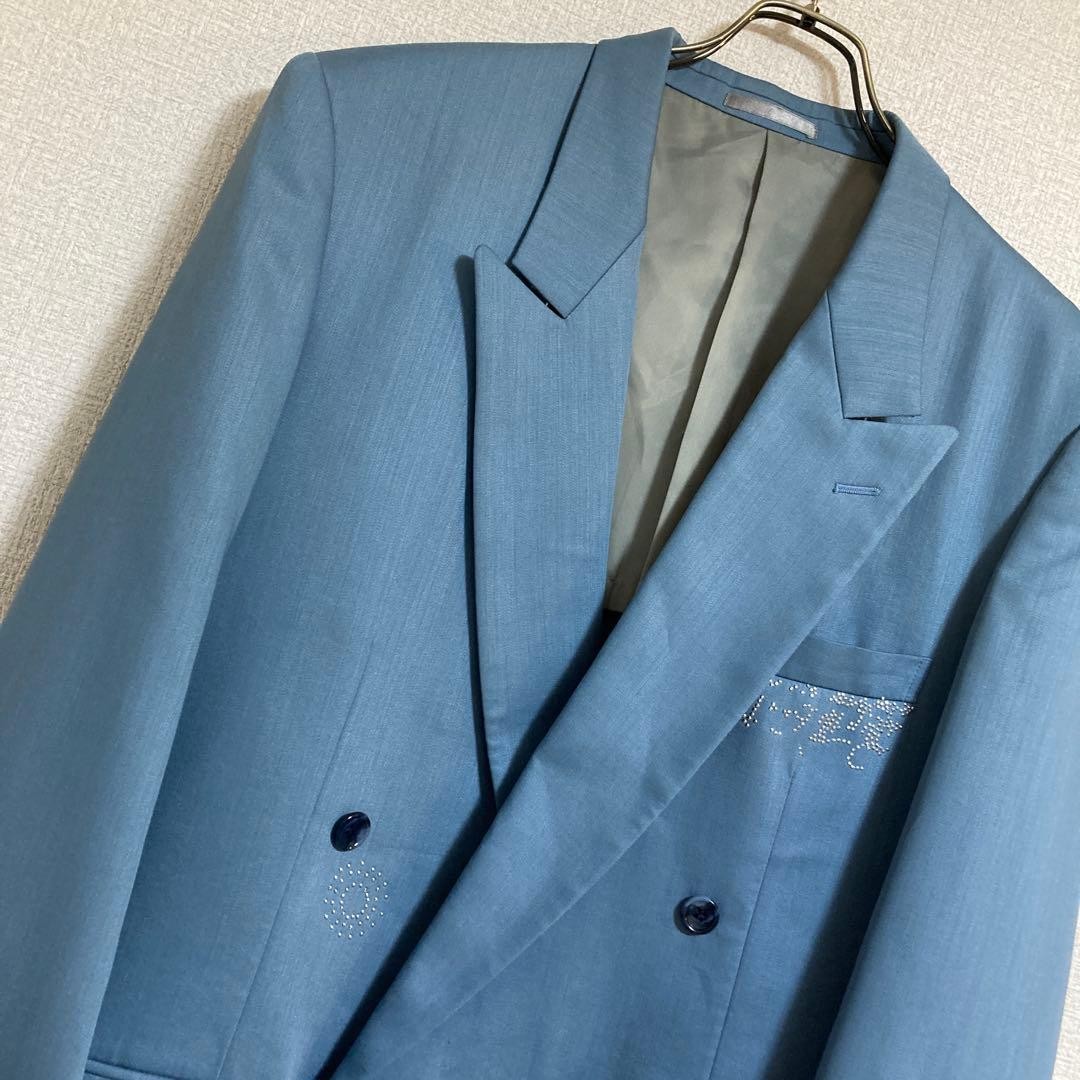 VENTINA Double Breasted Suit Setup Light Blue - image 3