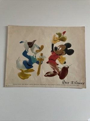 Altes Werbebild Walt Disney 50er Jahre Fun and fancy free