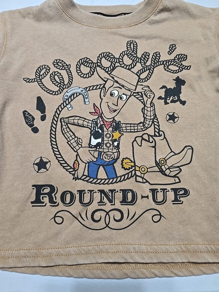 Новый Disney Toy Story деревянный Baby мальчиков 12 месяцев коричневый ковбой хлопок шорты комплект - Изображение 2 из 4