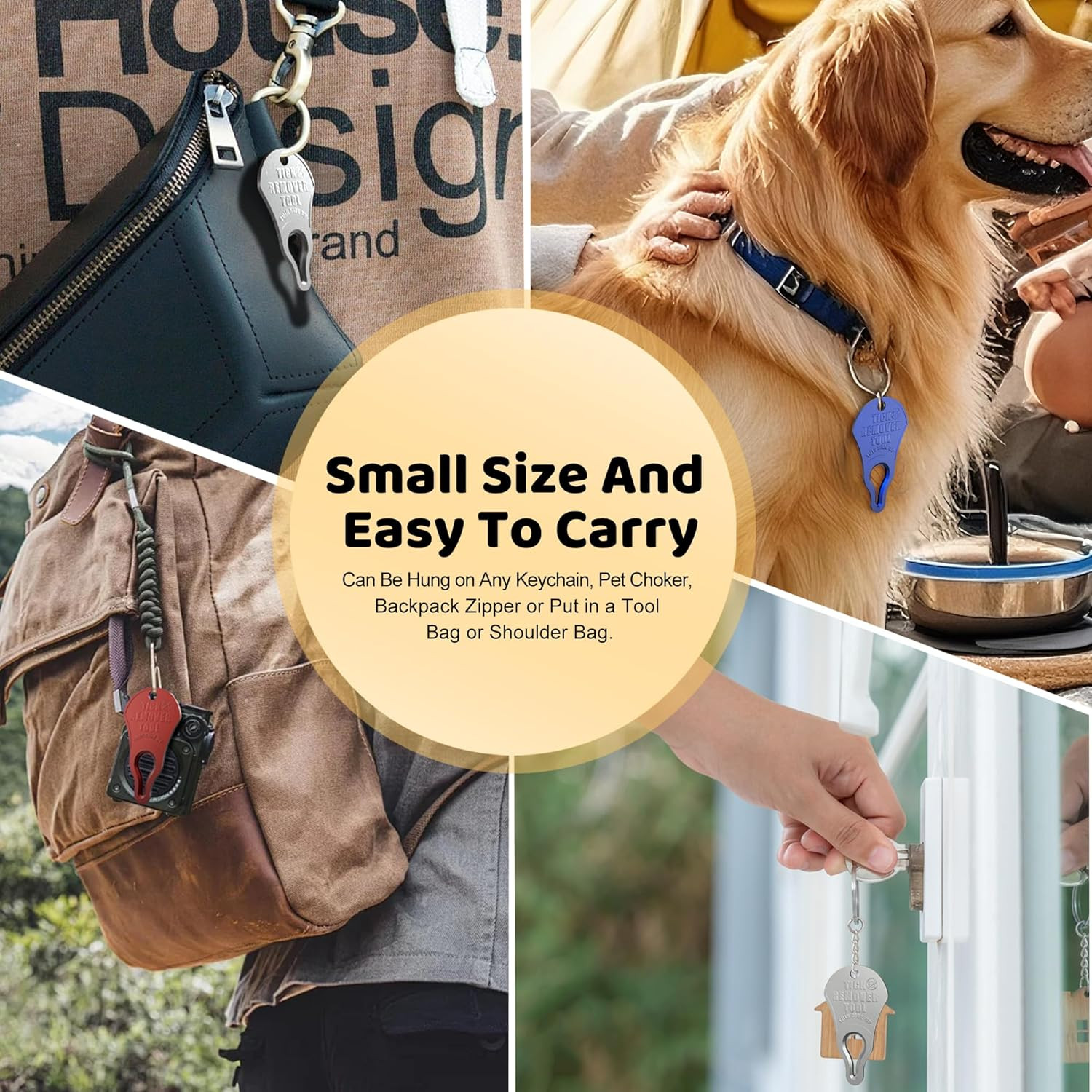 Tick Remover Tool 3 Pack, Suitable for Pets, Animals, and Humans, Portable Outdo