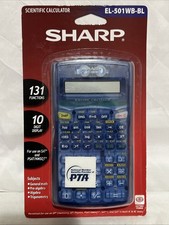 Sharp EL-501WB-BL Blue Scientific Calculator New In Box SAT Approved Algebra CSN