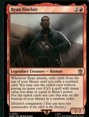Ryan Sinclair 94 Rare Universes Beyond: Doctor Who Magic: The Gathering NM