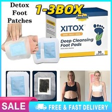 1 3X Xitox Foot Detox Patches Pads Toxins Deep Cleansing Herbal Organic Pad Hot