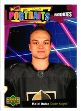 2020-21 20/21 Upper Deck UD Portraits ROOKIE P-64 Reid Duke Golden Knights