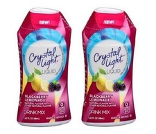 Crystal Light Blackberry Lemonade Liquid Drink Mix 2 Bottle Pack
