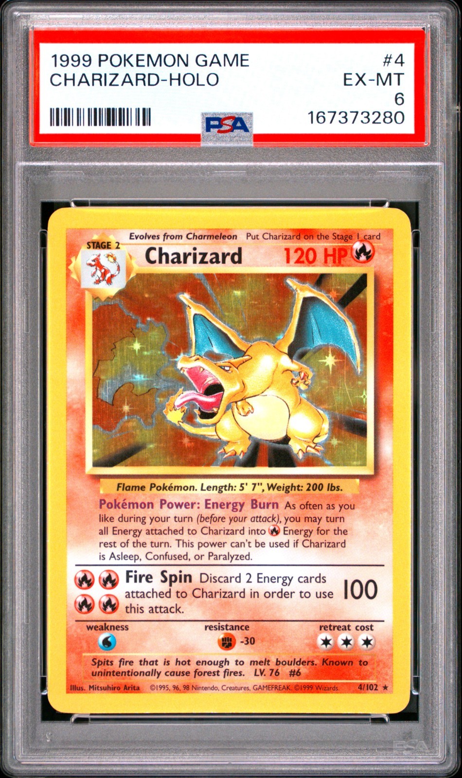 Charizard 4/102 Base Set Holo