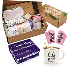 Warm Hugs Gift Throw Blanket - Dream Courage Energy Strength Love Hope Purple