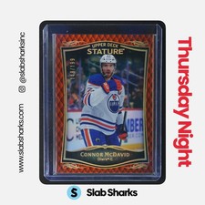 2023 UPPER DECK STATURE #18 CONNOR MCDAVID ORANGE /199