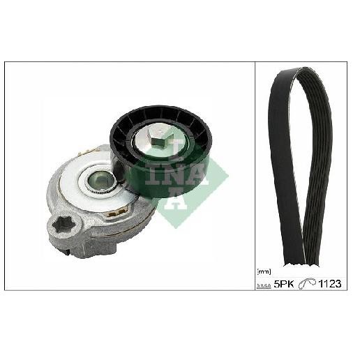 Keilrippenriemensatz FüR Volvo V60 155 157 2.0 2.4 2.5 10 Bis 18 INA Neu D5204T7-image