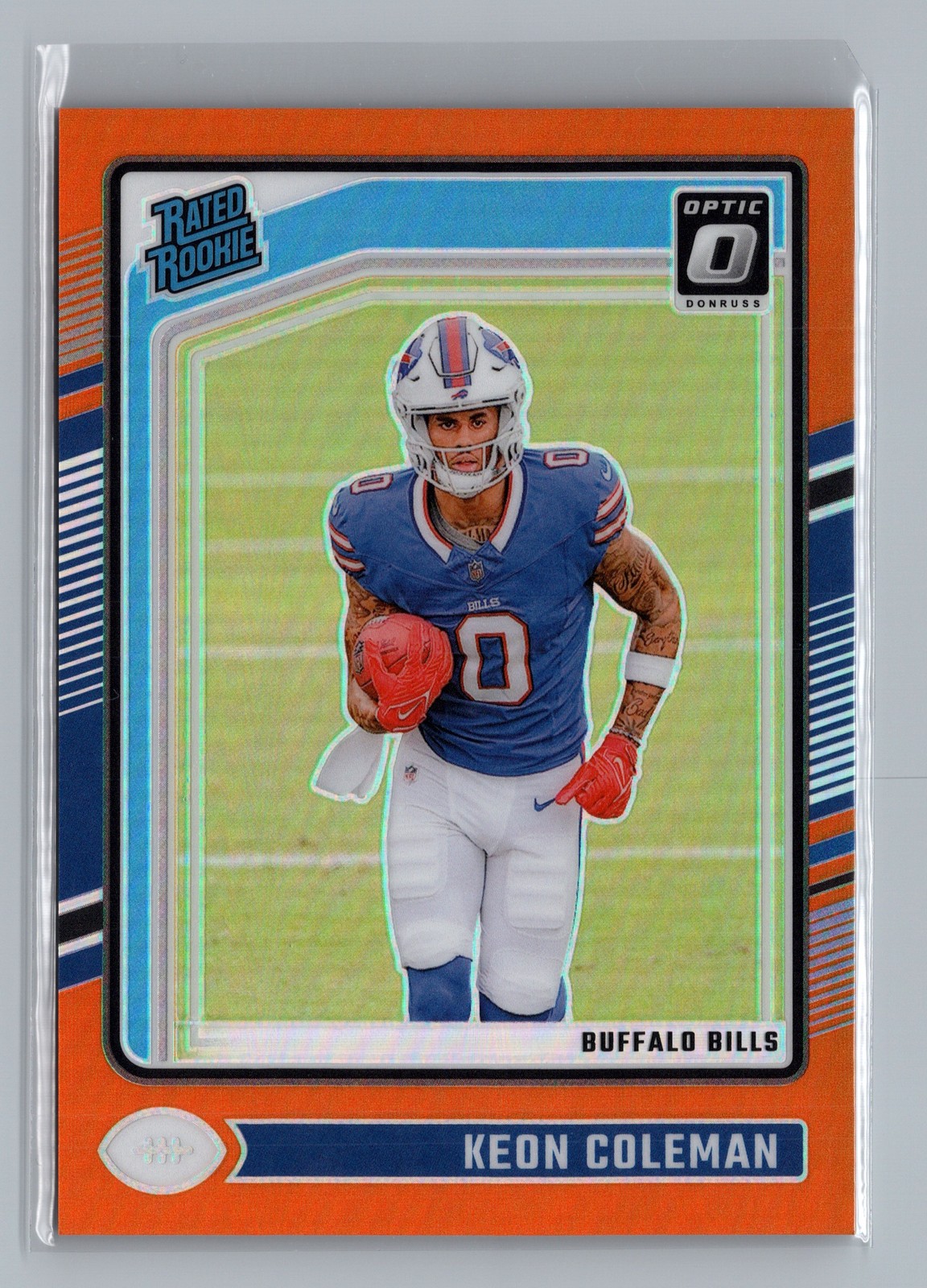 2024 Donruss Optic - Rated Rookie Keon Coleman #263 Orange 80/249 Bills
