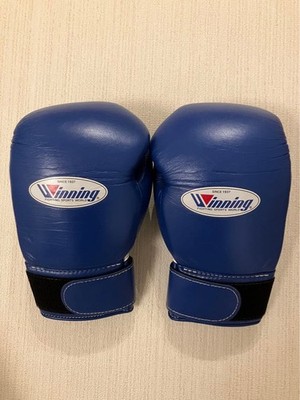 Winning Boxing Gloves 10oz MS-300B Blue Used | eBay