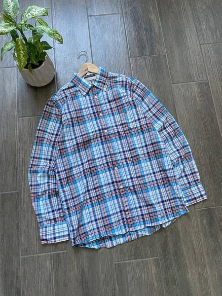 Men Gant Shirt Brown Cotton 38 / M / 46