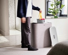 Image of JosephJoseph Tota Trio 90L Laundry Separation Basket Grey Storage Hamper Home