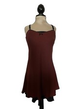 Vintage Y2K Babydoll Made In California Mini Dress Brown Size S/M