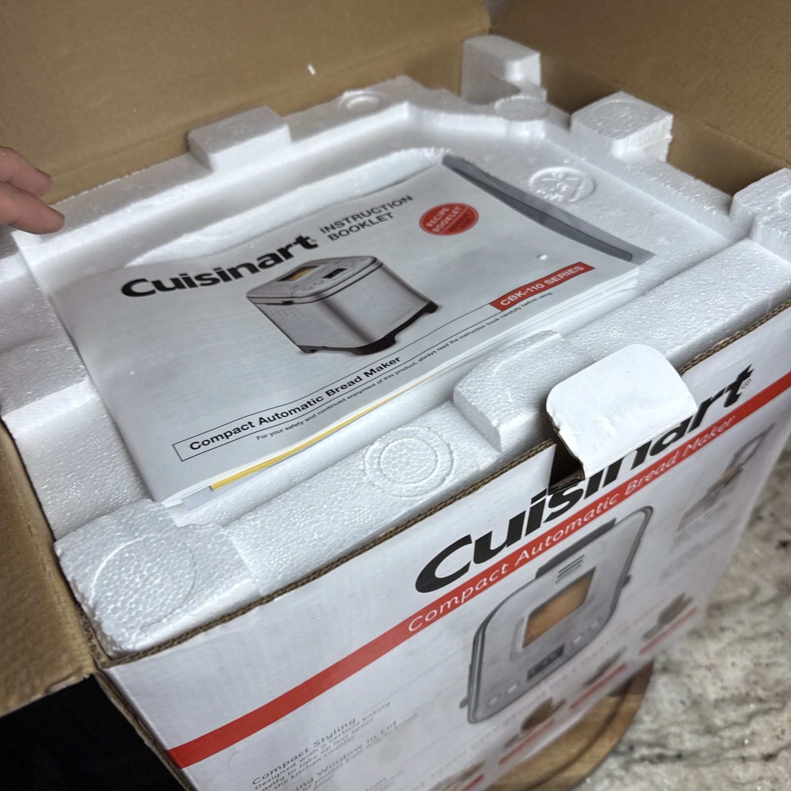 Cuisinart CBK-110FR Compact Automatic Bread Maker Stainless Steel NEW