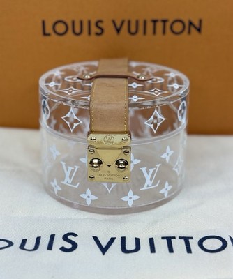 LOUIS VUITTON Scott Box Clear Monogram Print Plexiglass Case