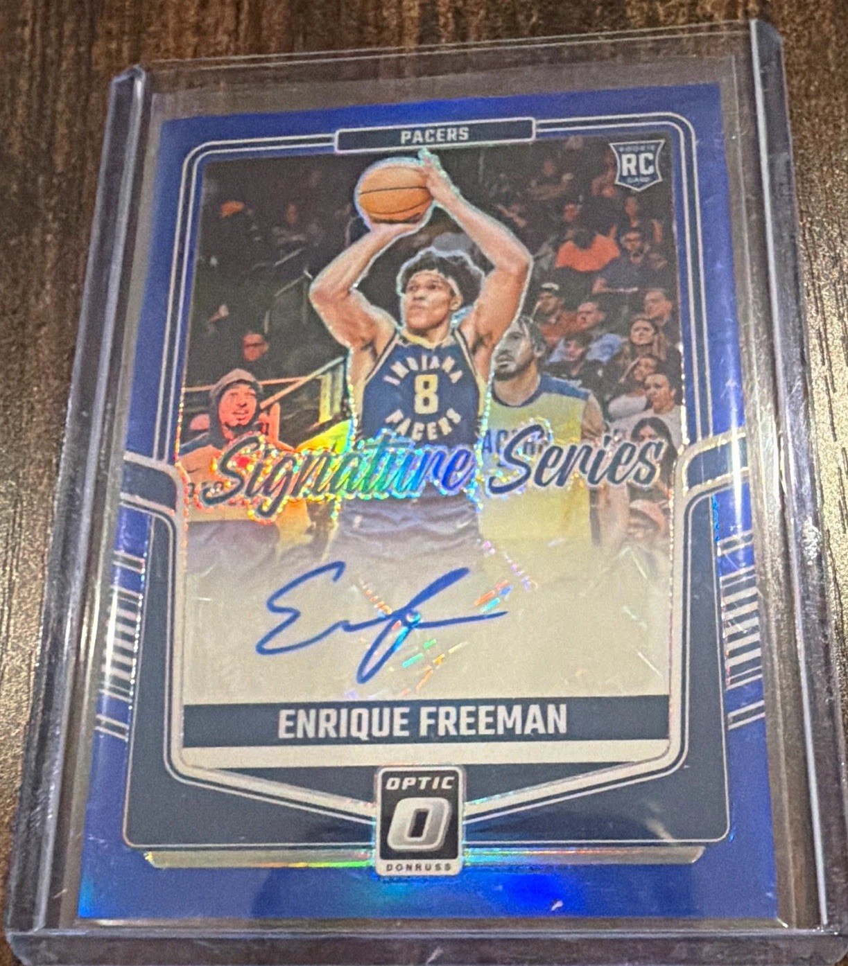 2024-25 Panini Donruss Optic Enrique Freeman RC Auto SS-FRE Prizm 09/25
