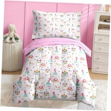 4 Pcs Comforter Set Size Bedding for Kids Teen, Cute Toddler Cartoon Princess
