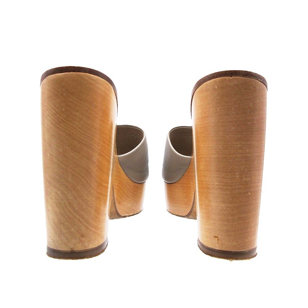 Chanel Mules Sandals Bicolor With Coco Mark Size 34 US About4 For Women thumbnail 6