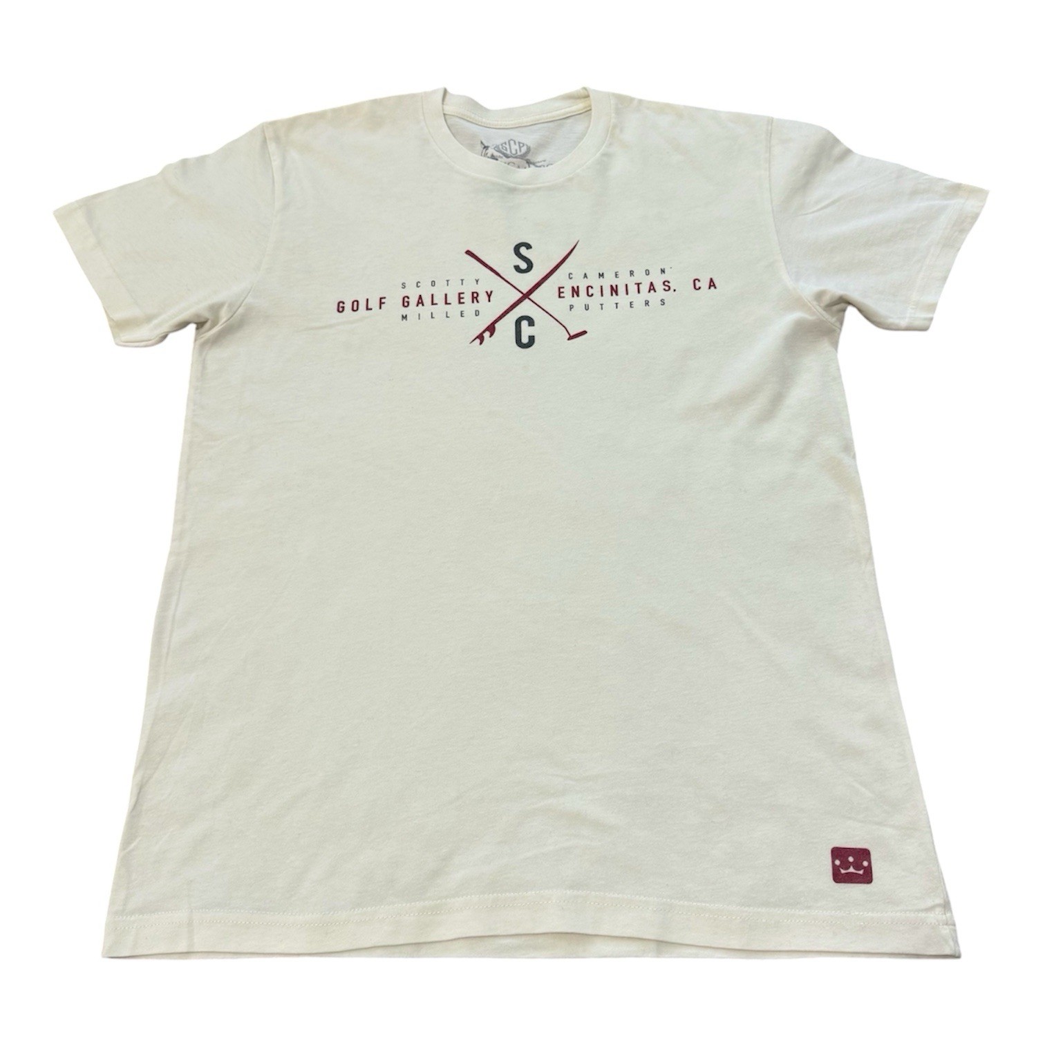 Scotty Cameron Titleist Golf Gallery Golfing TShirt Beige Rare Men's Size Medium