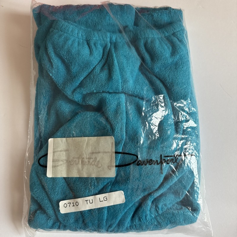 Gertrude Davenport strapless romper women’s size L NEW IN PKG VTG turquoise