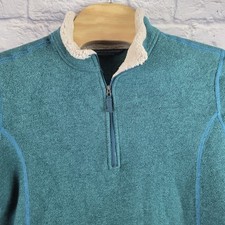 Kuhl Women Teal Blue Jacket Alfpaca Fleece Sweater 1/2 Half Zip Pockets Size XL