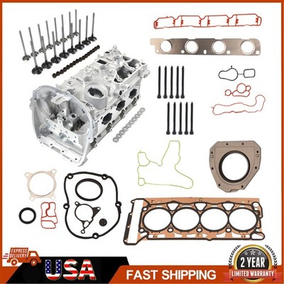 Cylinder Head + Gaskets + Valves Kit For Audi A3 A4 VW Passat Sharan 1.8 2.0TFSI