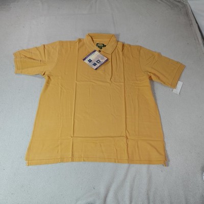 Cabelas Shirt Mens XL Yellow Short Sleeve Magnum Pique Outdoor Gear Camp Fish