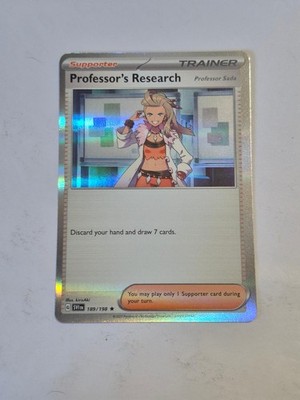 Professor's Research (Professor Sada) 189/198 Scarlet & Violet Pokemon Holo NM