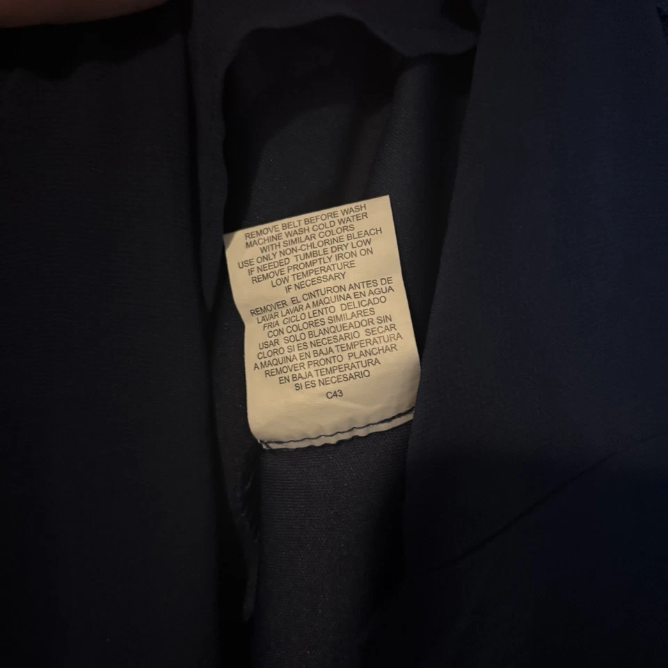 Vestido para mujer Luxology azul marino de longitud media de gasa de encaje, talla 14 Foto 4 de 4