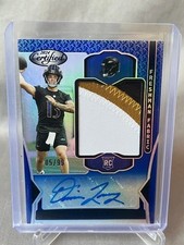 2024 Panini Certified DEVIN LEARY Freshman Fabric AUTO 3 Color Patch /99 RAVENS