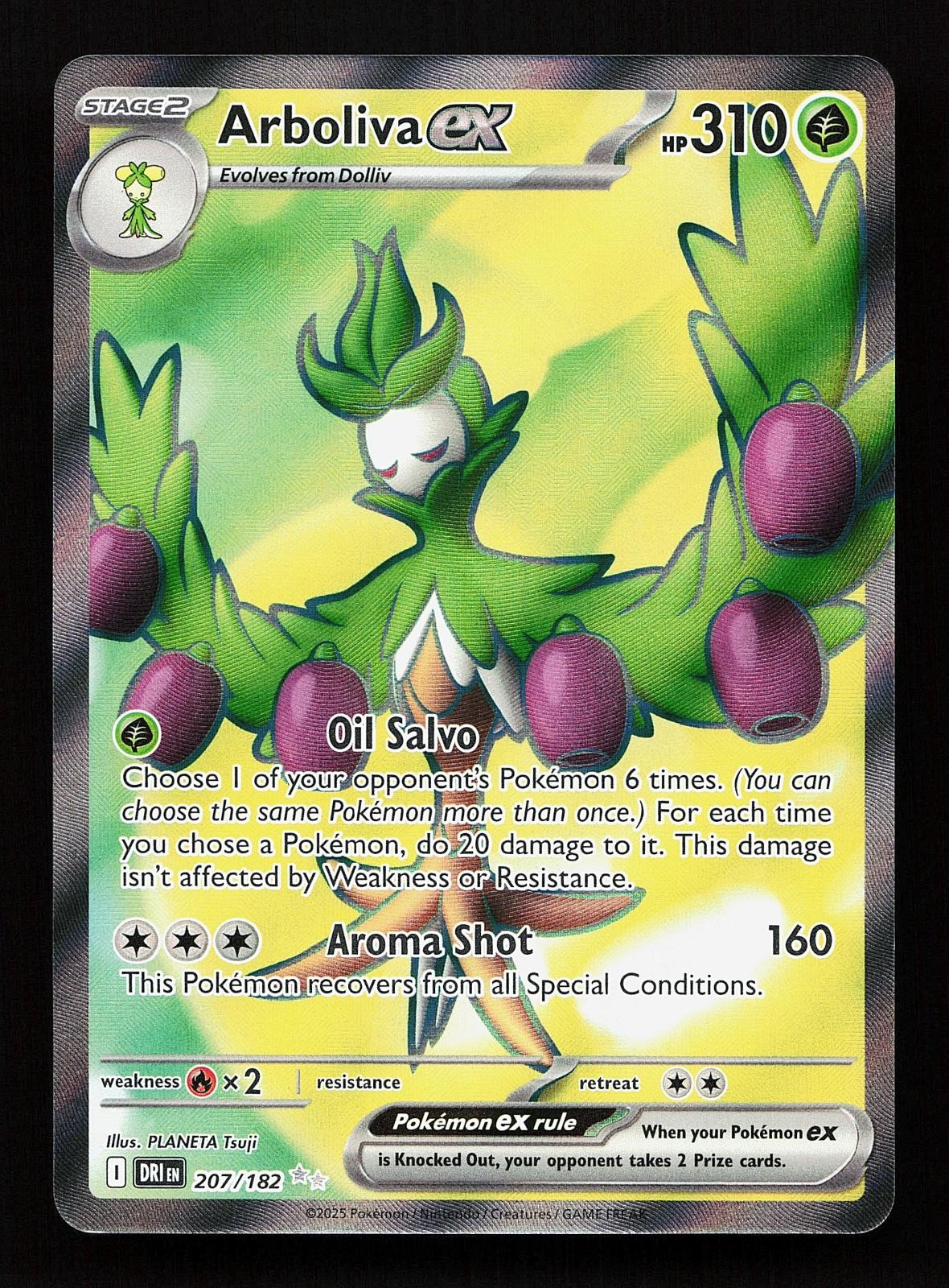 Arboliva ex 207/182 Ultra Rare Destined Rivals Pokemon Card
