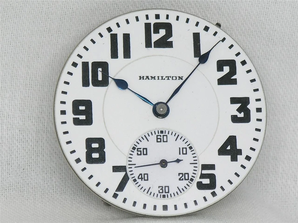 RELOJ BOLSILLO VINTAGE 16S HAMILTON 992 21 JOYAS FERROCARRIL MOVIMIENTO, ESFERA Y MANECILLAS Foto 2 de 4