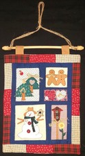 13.5" x 16" - "Christmas/Winter" - Quilted Wall Hanging Fabric
