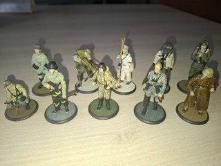 10 Atlas Vollzinnfiguren Wehrmacht 1:32