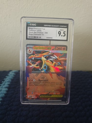 🔰Mega Charizard Y EX CGC 9 Promo Holo Black Star Promos 030/2026