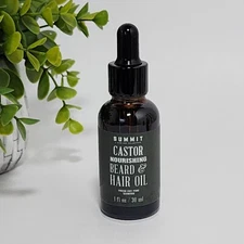 Summit Nourishing Castor Beard & Hair Oil Fresh Cut Pine Scented 1 fl oz /30 mL