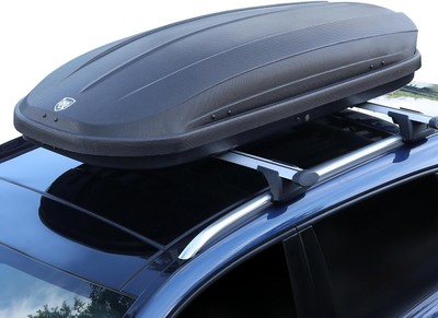 Rooftop Cargo Box Carrier, 165Lb Capacity with Secure Strap&Key, 12 Cubic Feet