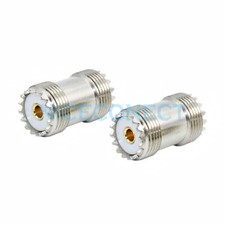 5x UHF SO239 Female Jack to SO-239 Female Straight Adapter For CB Walkie Talkie