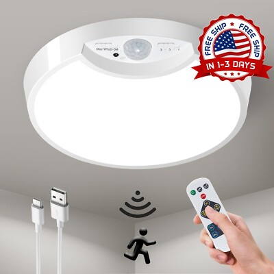 Lámpara de techo con pilas luces LED con sensor de movimiento modernas US NUEVO