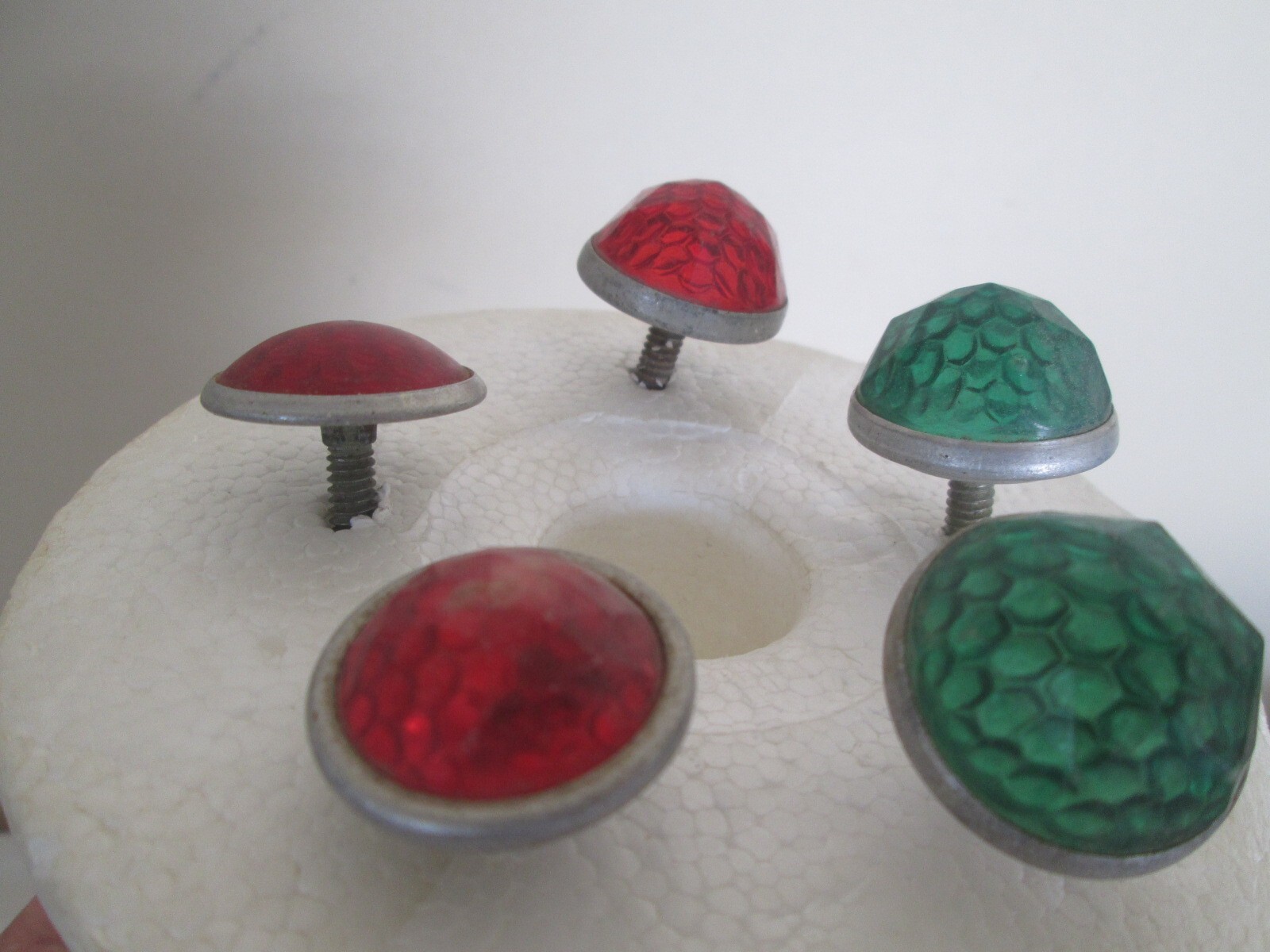 Vintage Bicycle License Plate Reflectors (5) eBay