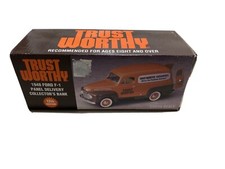 TRUSTWORTHY 1948 FORD F-1 PANEL DELIVERY COIN BANK 12 in series