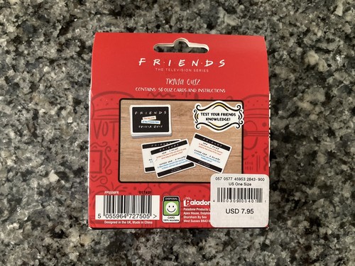 Friends The Television Series Trivia Game, 100 Quiz Questions, New in Box - Picture 2 of 9