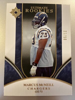 2006 Ultimate Collection Ultimate Rookies Gold MARCUS McNEILL # d 27/50! AUBURN
