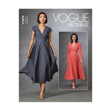 Vogue Schnittmuster V1672 - Kleid - Wickeleff...