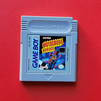 Motocross Maniacs Game Boy Original Nintendo GB Cleaned Works